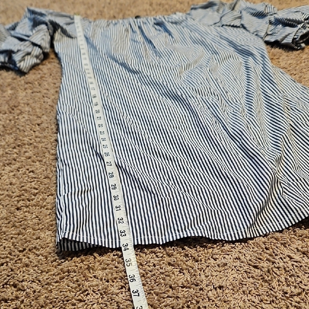 MSK Off-Shoulder Ruffle Sleeve Shift Dress - Picture 8 of 8
